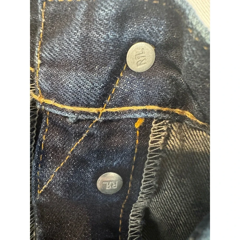 Vintage RRL Double RL Selvedge Jeans 34x32 Made USA Ralph Lauren Denim 90s Y2K
